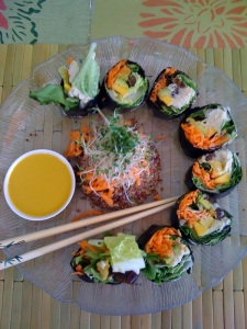 picture of rainbow roll